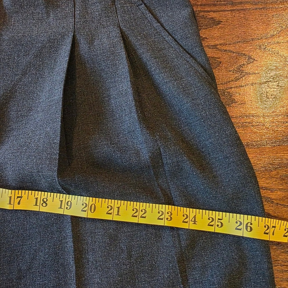 Chicos Pleated Fly Front Trouser Pant Fashion Gray Wide Leg Size 3R US 16R NEW - Picture 8 of 11